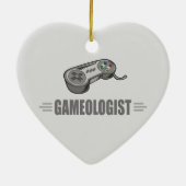 Grappig videogaming keramisch ornament (Achterkant)