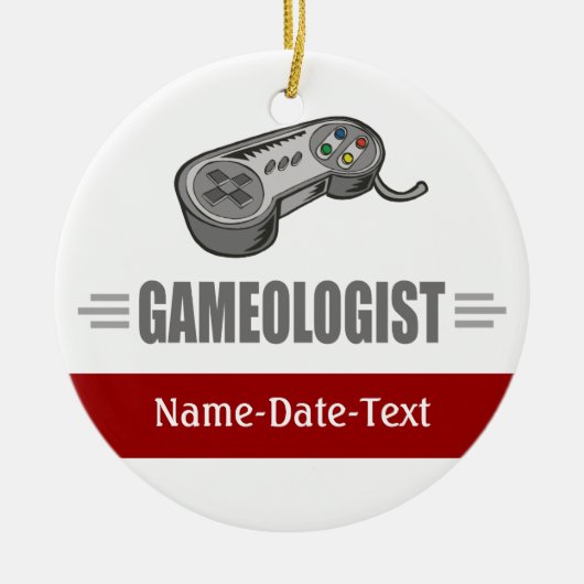 Grappig videogaming keramisch ornament (Voorkant)