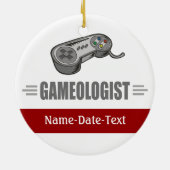 Grappig videogaming keramisch ornament (Achterkant)