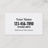 Grappig videogaming visitekaartje (Achterkant)