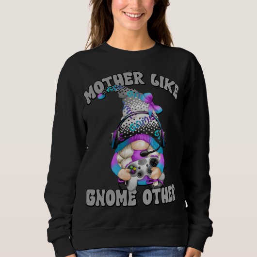 Grappig Videospel Gnome Gamer Gaming Mam Trui (Voorkant)