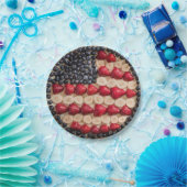 Grappig Vierde juli Amerikaanse Vlag Faux Fruit Papieren Bordje (Feest)