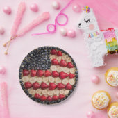 Grappig Vierde juli Amerikaanse Vlag Faux Fruit Papieren Bordje (Feest)