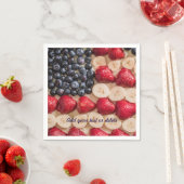 Grappig Vierde Juli Amerikaanse Vlag Faux Fruit Servet (Insitu)