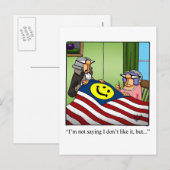 Grappig vierde juli Briefkaart (Voorkant / Achterkant)