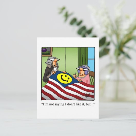 Grappig vierde juli Briefkaart (Staand voorkant)