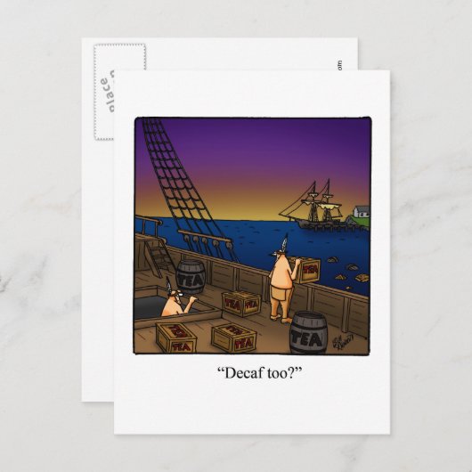 Grappig vierde juli Briefkaart (Voorkant / Achterkant)