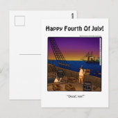 Grappig vierde juli Humor Briefkaart (Voorkant / Achterkant)