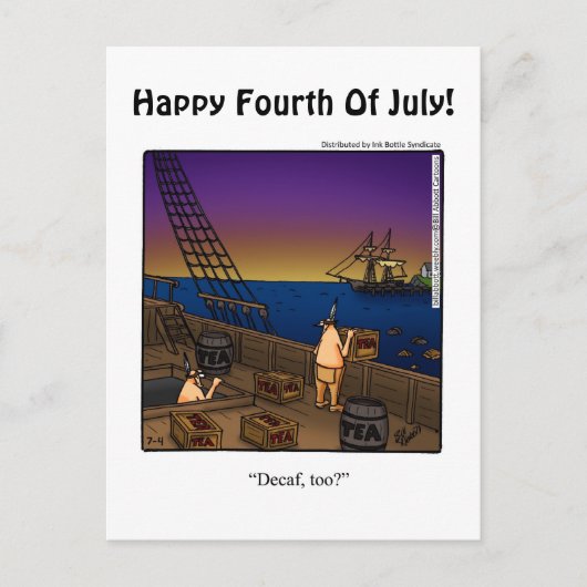 Grappig vierde juli Humor Briefkaart (Voorkant)