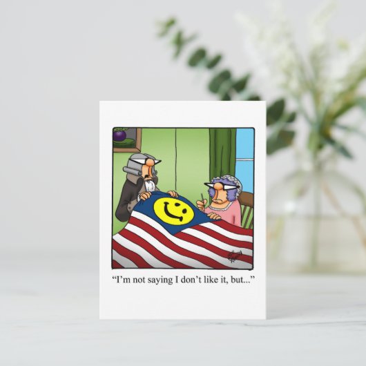 Grappig vierde juli Humor Briefkaart (Staand voorkant)