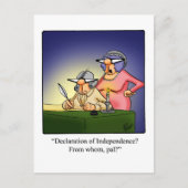 Grappig vierde juli Humor Briefkaart (Voorkant)