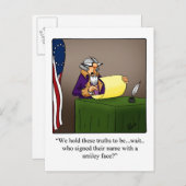 Grappig vierde juli Humor Briefkaart (Voorkant / Achterkant)