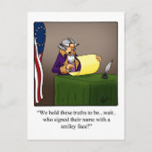 Grappig vierde juli Humor Briefkaart (Voorkant)