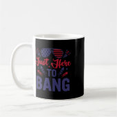 Grappig vierde juli net hier om te knallen 4 juli koffiemok (Links)