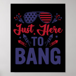 Grappig vierde juli net hier om te knallen 4 juli poster