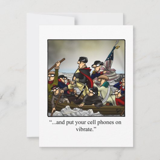 Grappig vierde uitnodiging van juli (Voorkant)