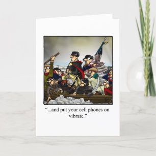 Grappig vierde van de feestdag van juli feestdagen kaart