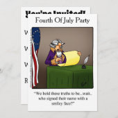 Grappig vierde verzoek van juli kaart (Voorkant / Achterkant)