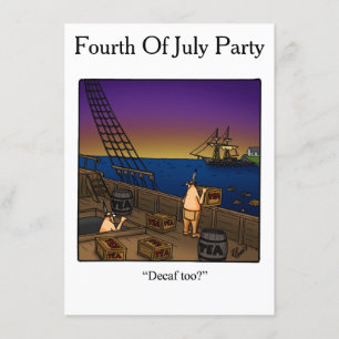 Grappig vierde verzoek van juli kaart