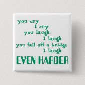 grappig vierkante button 5,1 cm (Voorkant)