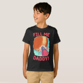 Grappig vies Pun Fill Me Papa Donut Ondeugend Cade T-shirt (Voorkant volledig)