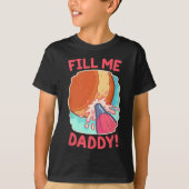Grappig vies Pun Fill Me Papa Donut Ondeugend Cade T-shirt (Voorkant)