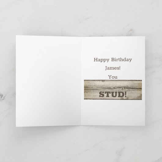 Grappig vijftig in aanbouw verjaardag kaart (Binnen)