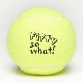 Grappig vijftig, wat Inspirerend 50ste verjaardag Tennisballen (Voorkant)