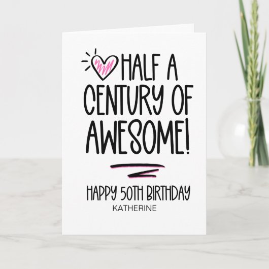 Grappig Vijftig Wordt Ouder 50ste Verjaardag Voor  Kaart (Voorkant)