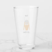 Grappig Viking DNA Gepersonaliseerd Bierglas Glas (Achterkant)