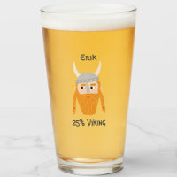 Grappig Viking DNA Gepersonaliseerd Bierglas