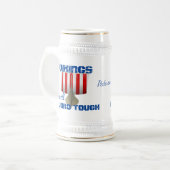 Grappig Vikingschip "Fjord Tough" Bierpul (Voorkant links)