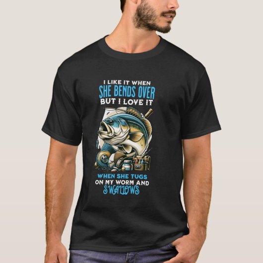Grappig vind ik het als ze zich over de visvangst t-shirt (Voorkant)