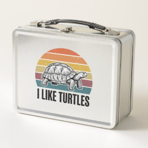 Grappig vind ik schildpadden vintage gravure T-shi