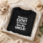 Grappig Vind Me Leuk Je Moet Mijn Oom Zien Kinder Shirts