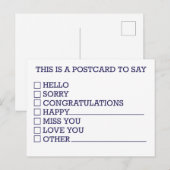 Grappig vinkje Kies je groet Feestdagenkaart (Voorkant / Achterkant)