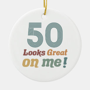 Grappig Vintage 50ste verjaardag Keramisch Ornament
