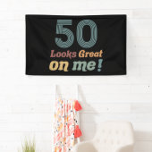 Grappig Vintage 50ste verjaardag Spandoek (Insitu)