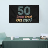 Grappig Vintage 50ste verjaardag Spandoek (Beurs)