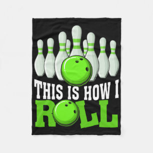 Grappig Vintage Bowling Team Bowler Bowling Liefhe Fleece Deken