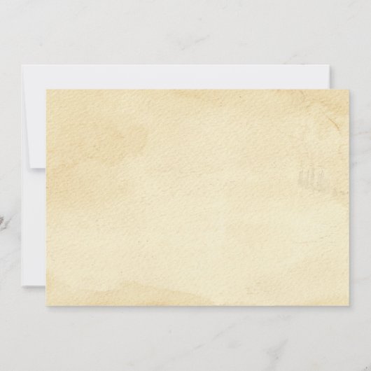 Grappig Vintage Hand Nieuw Adres Aankondiging (Achterkant)