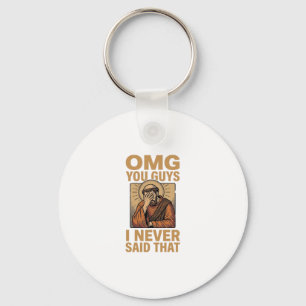 Grappig Vintage Religieus Facepalm Citaat Shirt On Sleutelhanger
