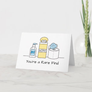 Grappig Virus Doekjes Toiletpapier Ontsmettingsmid Kaart