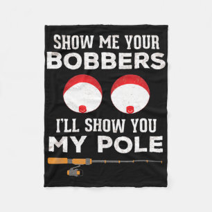 Grappig viscadeau voor mannen grap humor laat me j fleece deken
