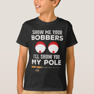 Grappig viscadeau voor mannen grap humor laat me j t-shirt