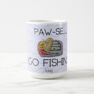Grappig visgeschenk POOT-JES GA VISSEN Koffiemok