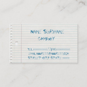 grappig visitekaartje