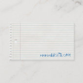 grappig visitekaartje (Achterkant)