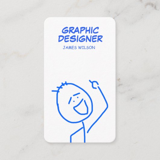 Grappig Visitekaartje: laat ze lachen! Visitekaartje (Voorkant)