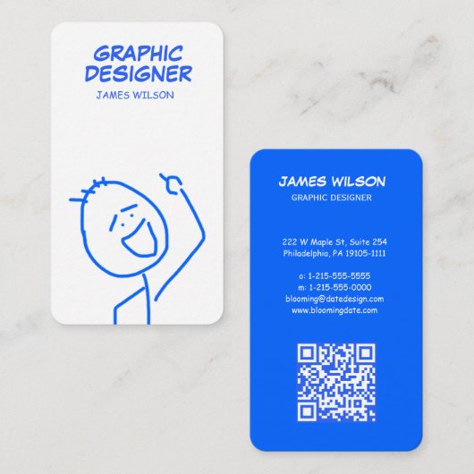 Grappig Visitekaartje: laat ze lachen! Visitekaartje (Voorkant / Achterkant)